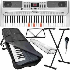 Kit Teclado Waldman Keypro 61 Multi Funções Completo Capa