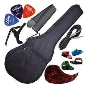 Kit Acessórios Violão Folk Com Capa Acolchoada + Acessórios