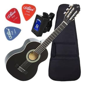 Kit Violão Acústico 3/4 Nylon N6 Bk Giannini O F E R T A