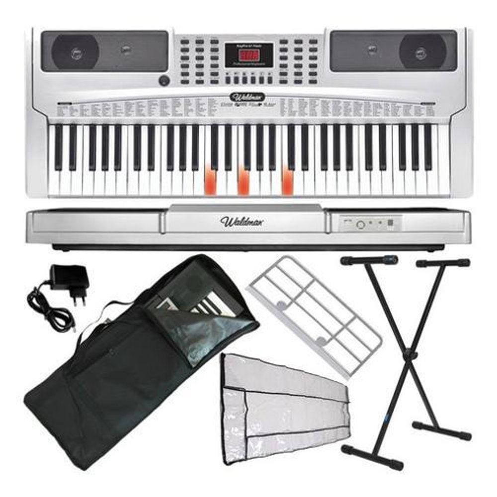 Kit Teclado Musical Waldman Keypro Flash 61 Com Acessórios
