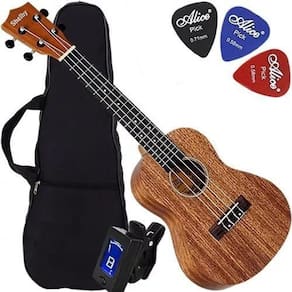 Kit Ukulele Concerto Acústico Canhoto Su23M Shelby Envio24H
