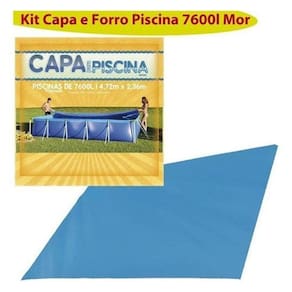 Kit Capa E Forro De Proteção Para Piscina Mor 7600 Litros