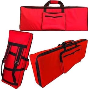Capa Master Luxo Para Teclado Roland Gw8 Nylon Vermelho