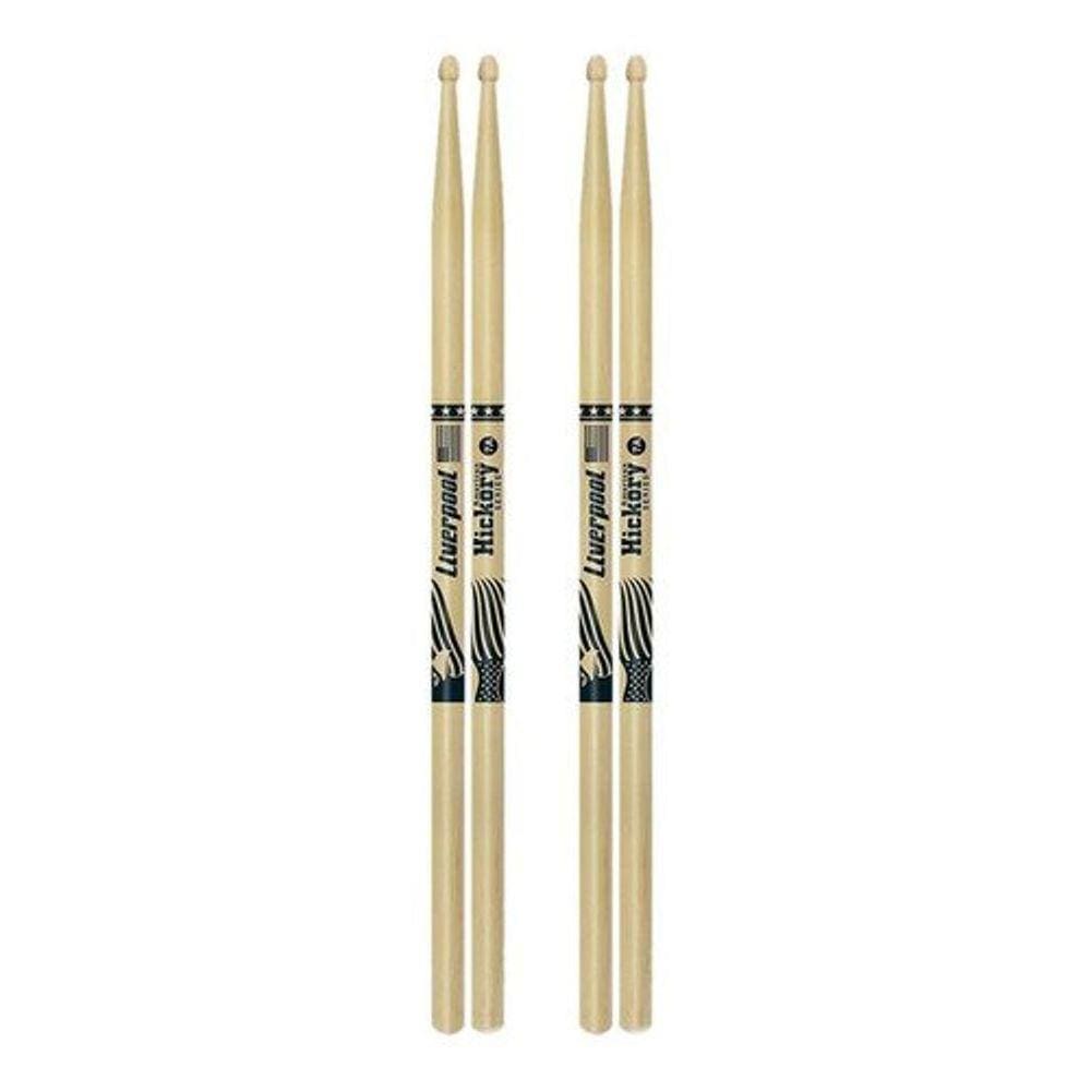2 Pares Baqueta American Hickory Series 7A Madeira Liverpool