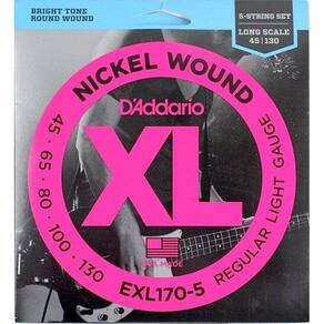 Encordoamento Para Baixo 5 Cordas 045 Exl-170 - D Addario