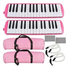 Kit 2 Escaletas Melódicas Rosa Andaluz 32 Teclas Com Estojo
