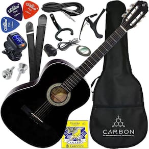 Kit Violão Elétrico Aço S14 Giannini Preto Com Acessórios
