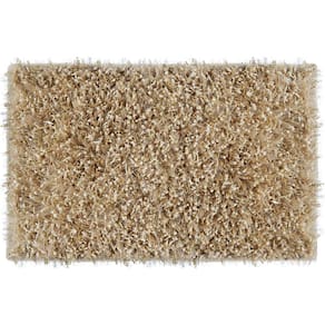 Tapete De Banheiro Quarto Corredor Retangular Vizapi Agra 70X120Cm Bege Linen