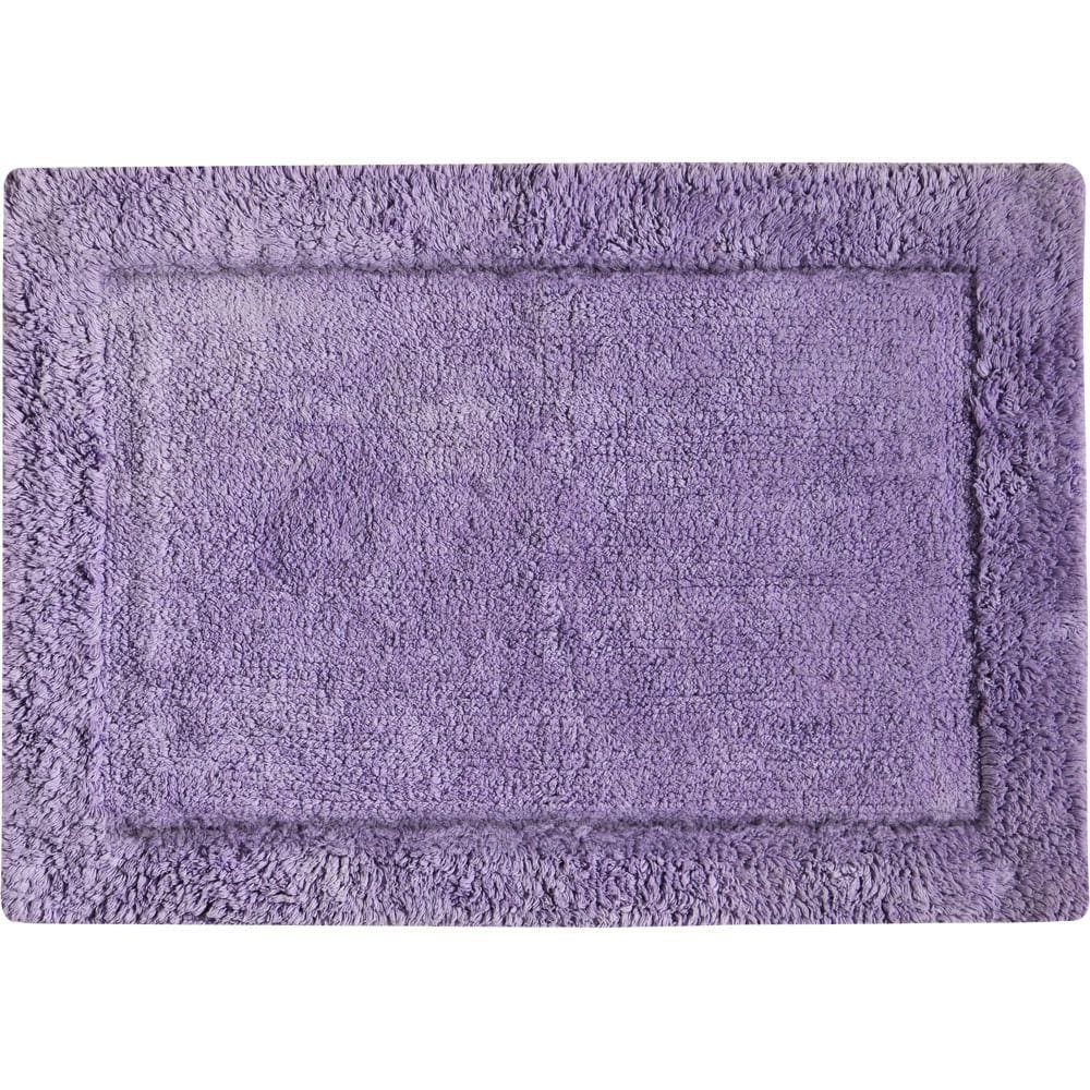 Tapete De Banheiro Algodão Retangular Vizapi Kota 50X70Cm Lilás Claro
