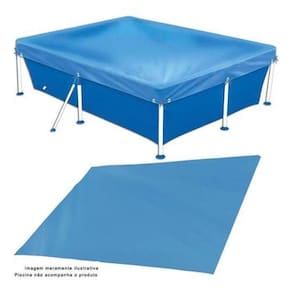 Capa Para Piscina Premium 2500 Litros + Forro De Proteção