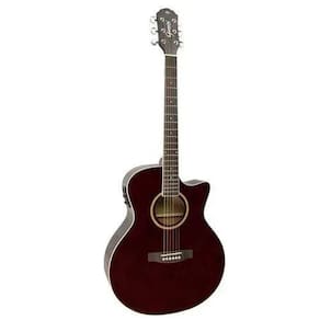 Violao Folk Giannini Gsf 3 Ceq Cutaway Tdw Translucent Dark