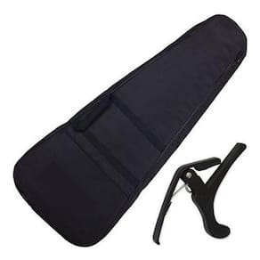Kit Capa Nylon Acolchoada Para Vioão Clássico + Capotraste