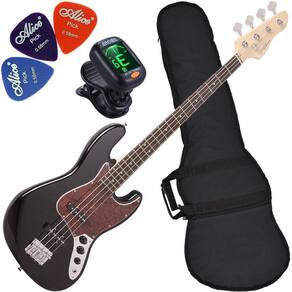 Kit Contrabaixo Elétrico 4 Cordas Gb100 Bk/Tt Preto Giannini