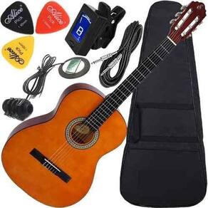 Kit Violão Giannini Eletroacústico Completo S14 Nt Com Capa