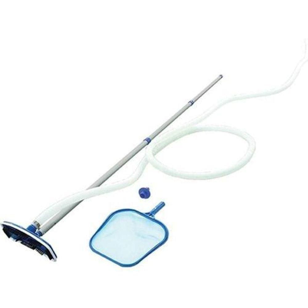 Kit Limpeza Manutenção Piscina Peneira Aspirador 1486 Mor