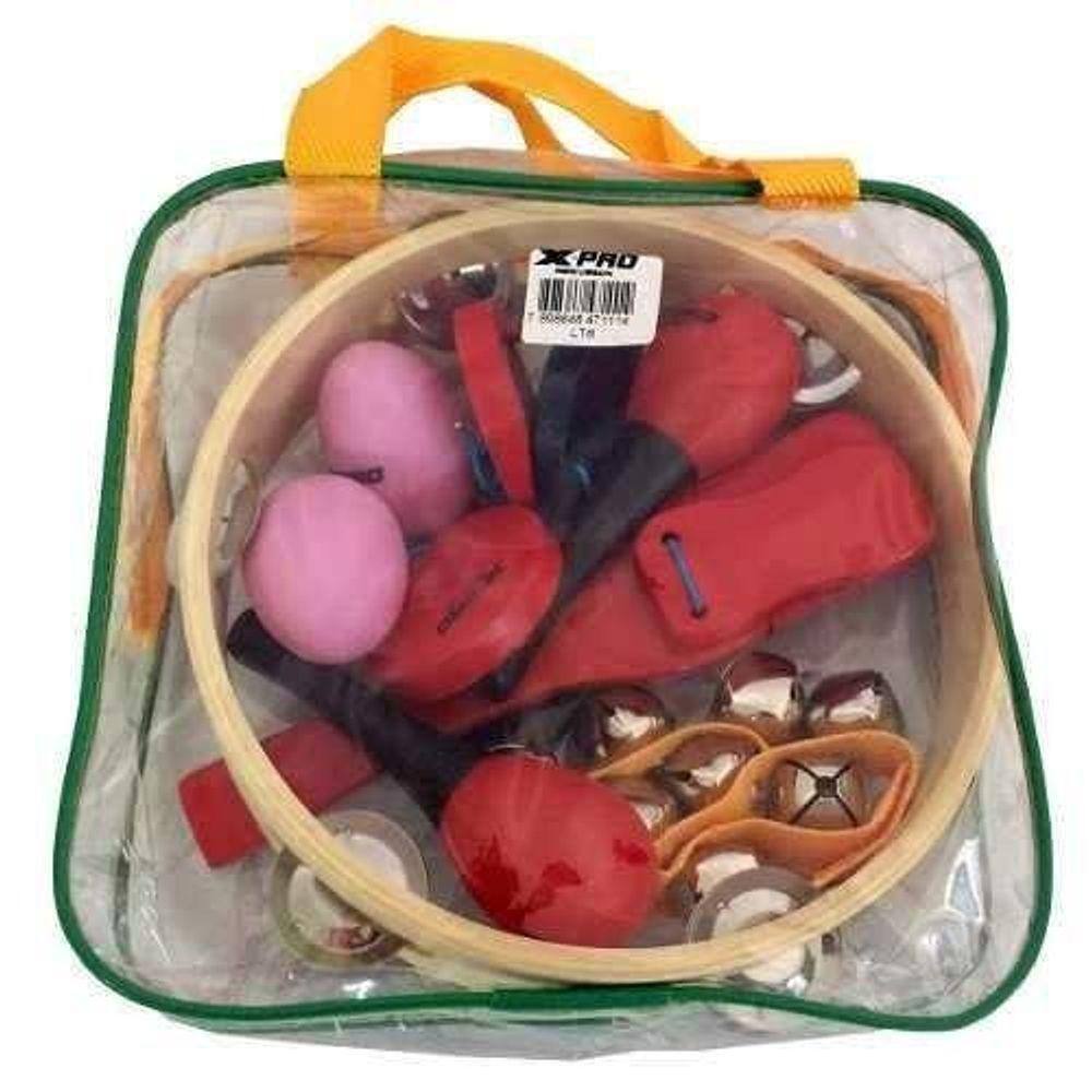 Kit Bandinha Ritmica Musicalização X-Pro C.Ibanez Infantil