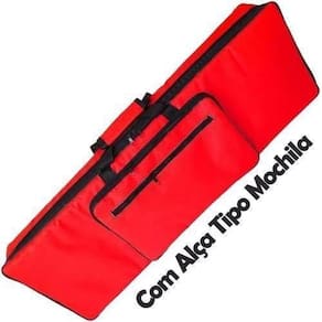 Capa Acolchoada Para Teclado Roland Go Keys Com Alça Mochila
