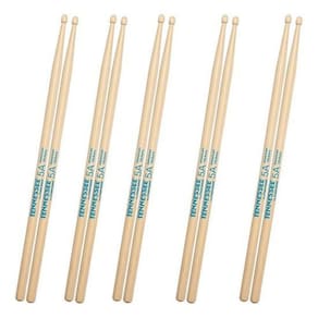 Kit 5 Pares Baqueta Liverpool Tenneessee American Hickory 5A