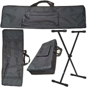 Capa Acolchoada Teclado Roland Xps10 Master Luxo + Suporte