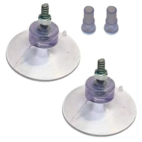 Kit 2 Ventosas De 40Mm 4 Cm Pvc C/Parafuso,Porca E Selante