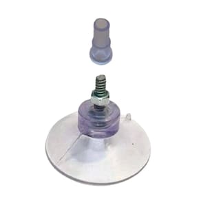 Ventosa De 40Mm 4 Cm Em Pvc Com Parafuso, Porca E Selante