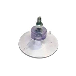 Ventosa De 40Mm 4 Cm Em Pvc Cristal Com Parafuso E Porca