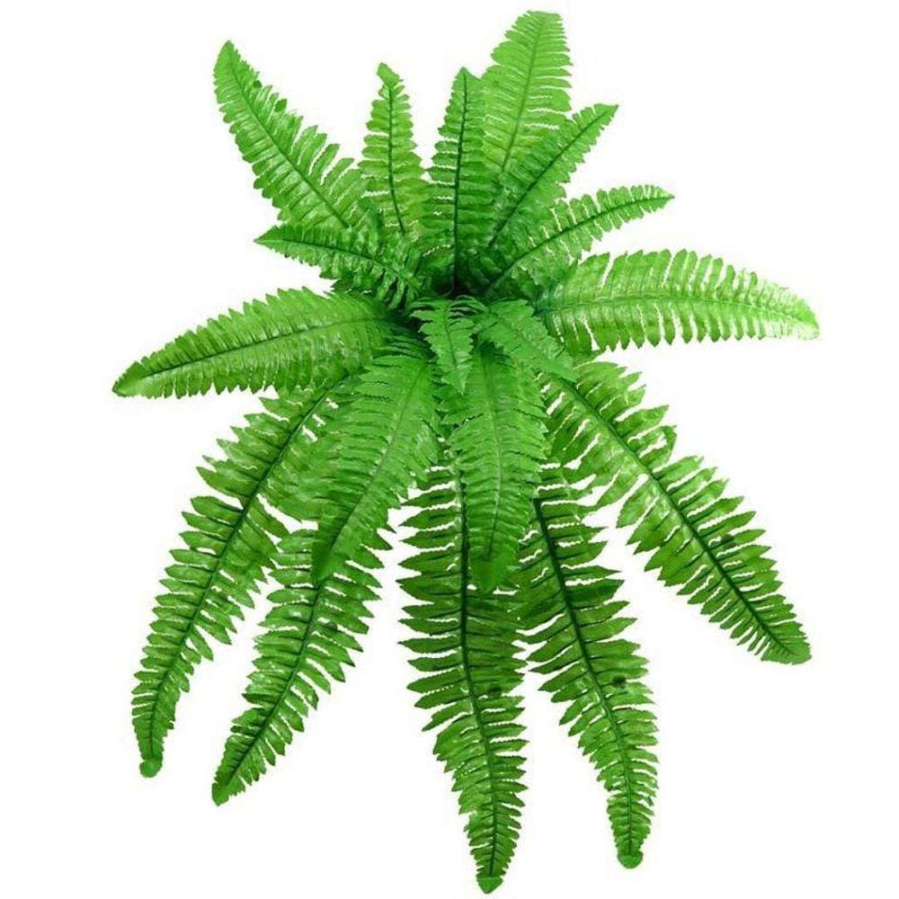 Planta Artificial Samambaia Verde 18 Folhas 60cm - MC Flores
