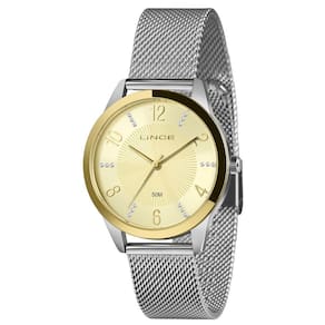 Relógio Lince Feminino Ref: Lrt4815l38 C2sx Casual Mesh Bicolor