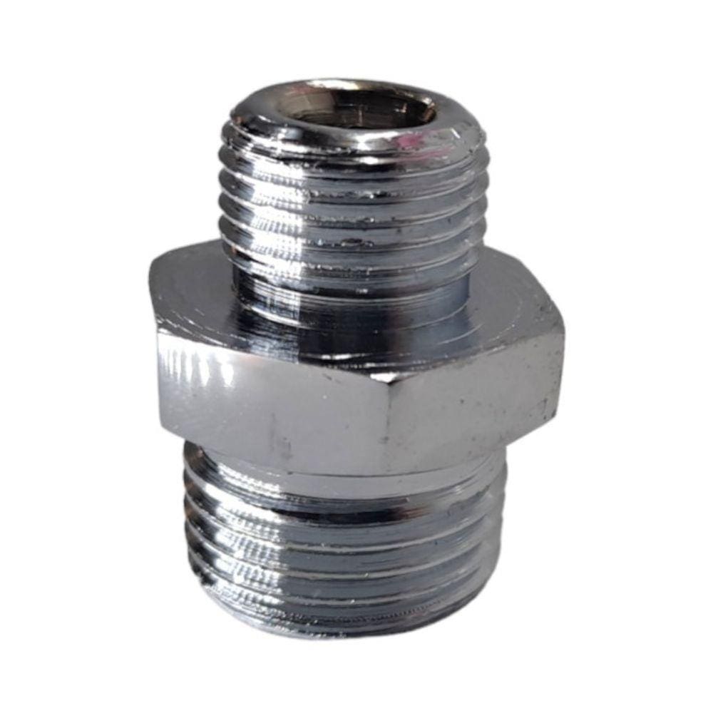 Niple Sextavado Latão Rosca 1/2 x 5/8 Cromado