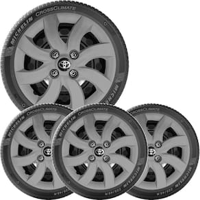 Kit 4 Calota Toyota Etios Aro 14 Grafite Com Emblema 094Cb