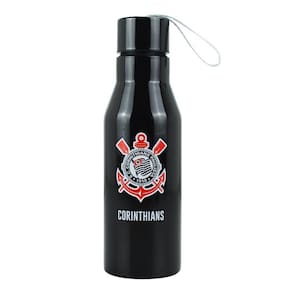 Garrafa Inox Corinthians Preta 600 ML - QH080-1-B