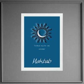 Quadro Maktub - Estava Escrito Nas Estrelas 33X24Cm