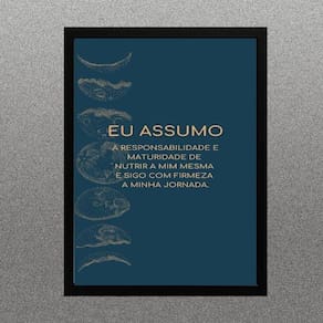 Quadro Lei Da Atração - Assumo Responsabilidade 24X18Cm