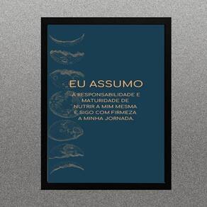 Quadro Lei Da Atração - Assumo Responsabilidade 45X34Cm