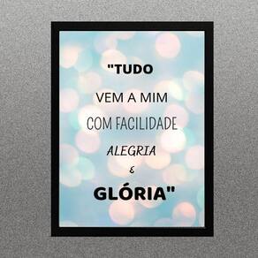 Quadro Lei Da Atração - Tudo Vem A Mim 33X24Cm
