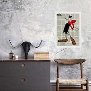 Quadro Vintage Olívia Palito 24X18Cm - Com Vidro