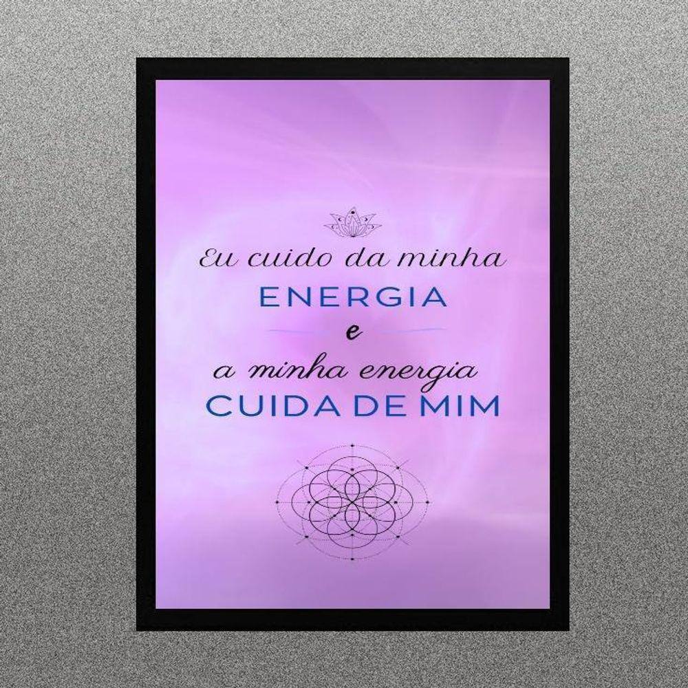 Quadro Lei Da Atração - Energia 24X18Cm - Com Vidro