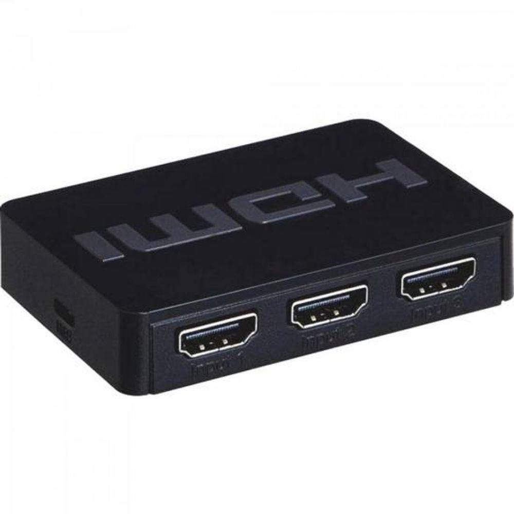 Chave Seletora HDMI 3x1 CHSL0006 Preto Storm [F002]