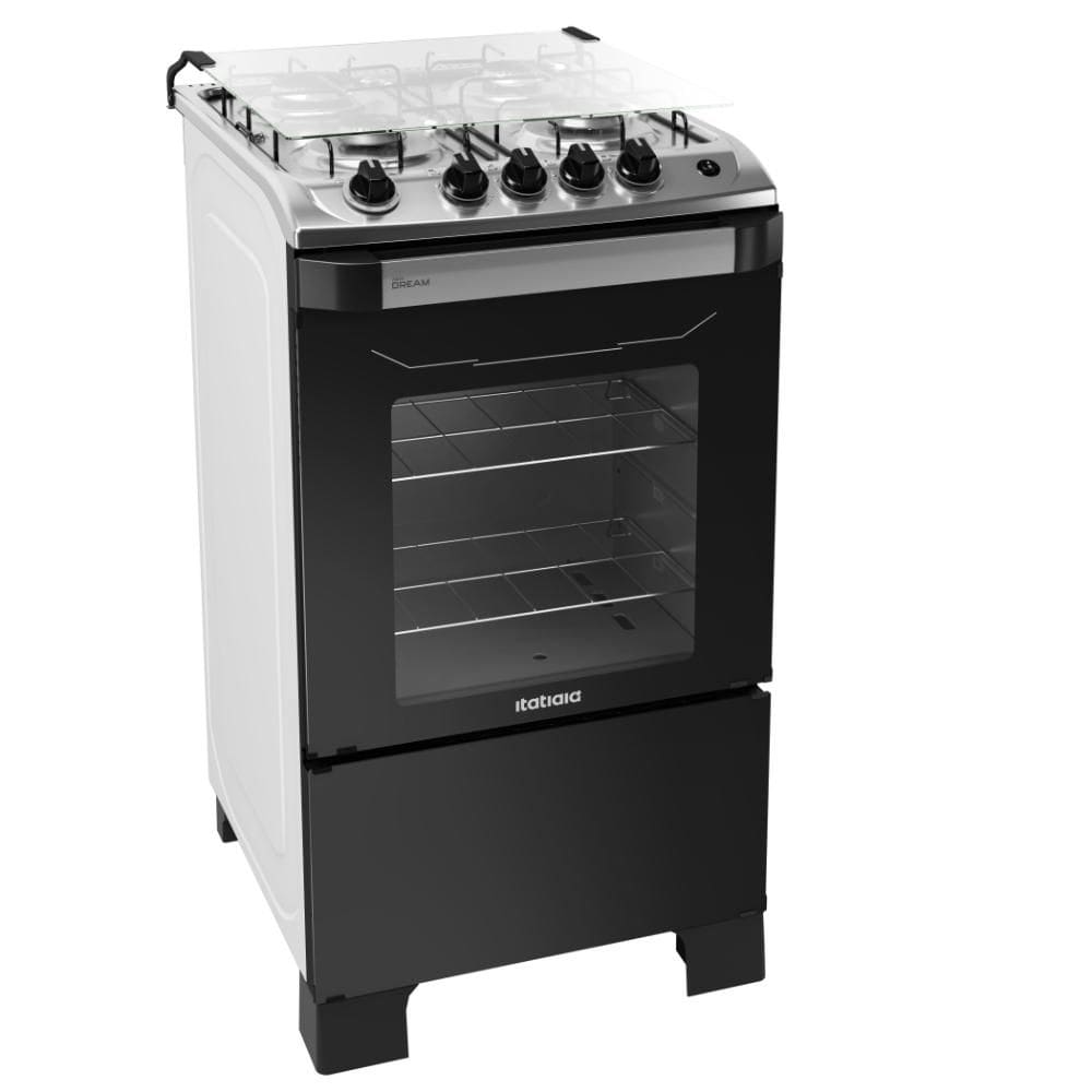 Fogão 4 Bocas Itatiaia New Dream com Forno 58L e Acendimento Automático Branco Bivolt
