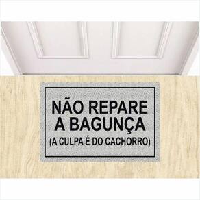 Tapete Vinil Pet Culpa é Do Cachorro 60X40 cm Antiderrapante