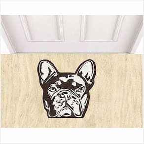 Tapete decorativo Rosto Do Cachorro Bulldog Frances 60X60 cm