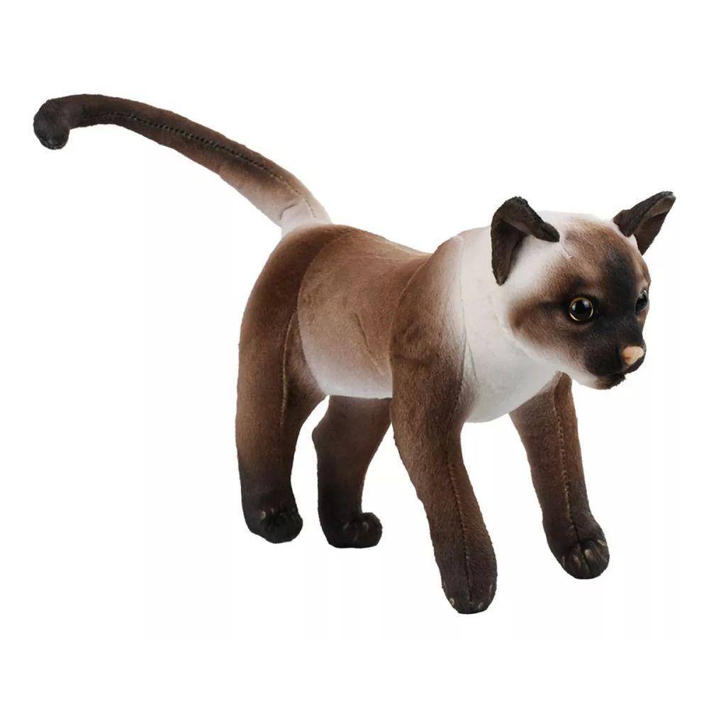 Gato Marrom Realista 36cm - Pelúcia