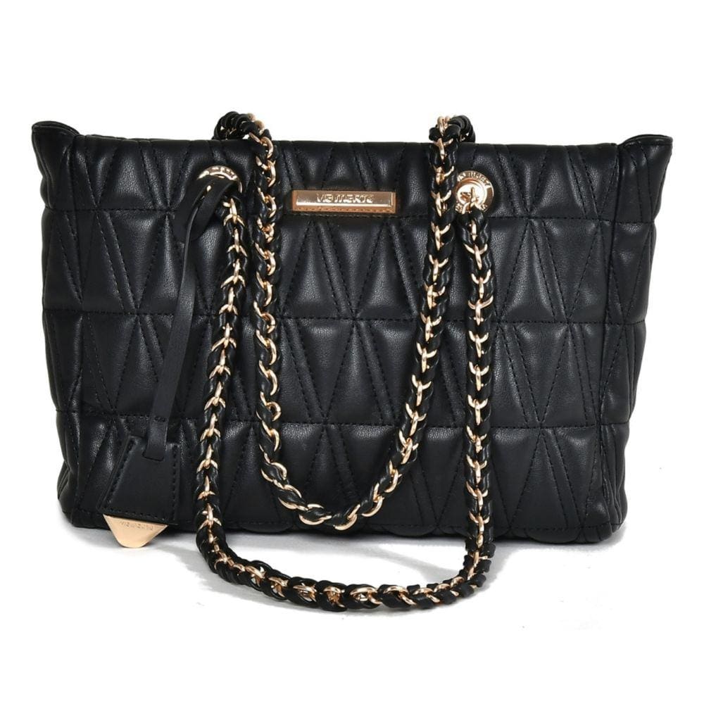 Bolsa Shopper Bag Matelassê Média Via Marte Alça de Ombro Fixa Corrente e Zíper B1129