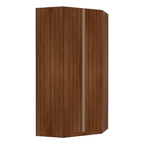 Guarda Roupa Canto Closet 2 Portas 7 Prateleiras 111,9cm Prime Luciane Móveis