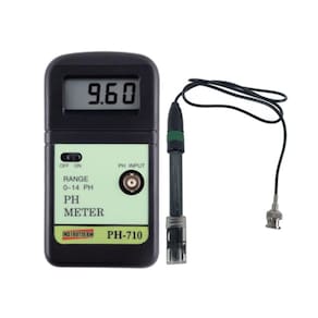 Kit Medidor Ph Digital Faixa 0,00 A 14,00 Ph-710 Eletrodo de Ph Tipo Combinado Bnc Epc-70 Instrutherm