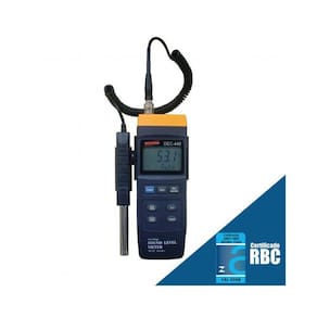 Sonômetro Digital Faixa 30 A 130db Ponderação A C Hold Rs-232 Dec-440 Portátil Suporte Microfone Certificado Rbc