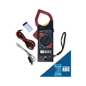 Alicate Volt Amperímetro Digital Tensão Continuidade Corrente Resistência Temperatura Va-760 Portátil Certificado Rbc