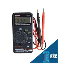 Multímetro Digital Bolso 3/4 Dígitos Cat Ii 500v Tensão Resistência Continuidade Md-550 Portátil Estojo Certificado Rbc