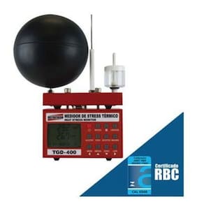 Medidor Stress Térmico Termômetro Globo Datalogger Nr17 Ponto Orvalho Nho 06 Hold Tgd-400 Maleta Tripé Certificado Rbc