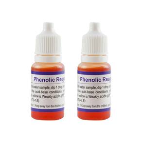 Kit 2 Reagente Srf-110 Determinação 10Ml Baixa Acidez Alcalinidade 6 e 7,6 Ph Fénolico Piscicultura Instrutherm
